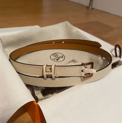 rose gold hermes belt.